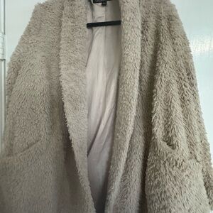 Kenneth Cole Cream Teddy Jacket